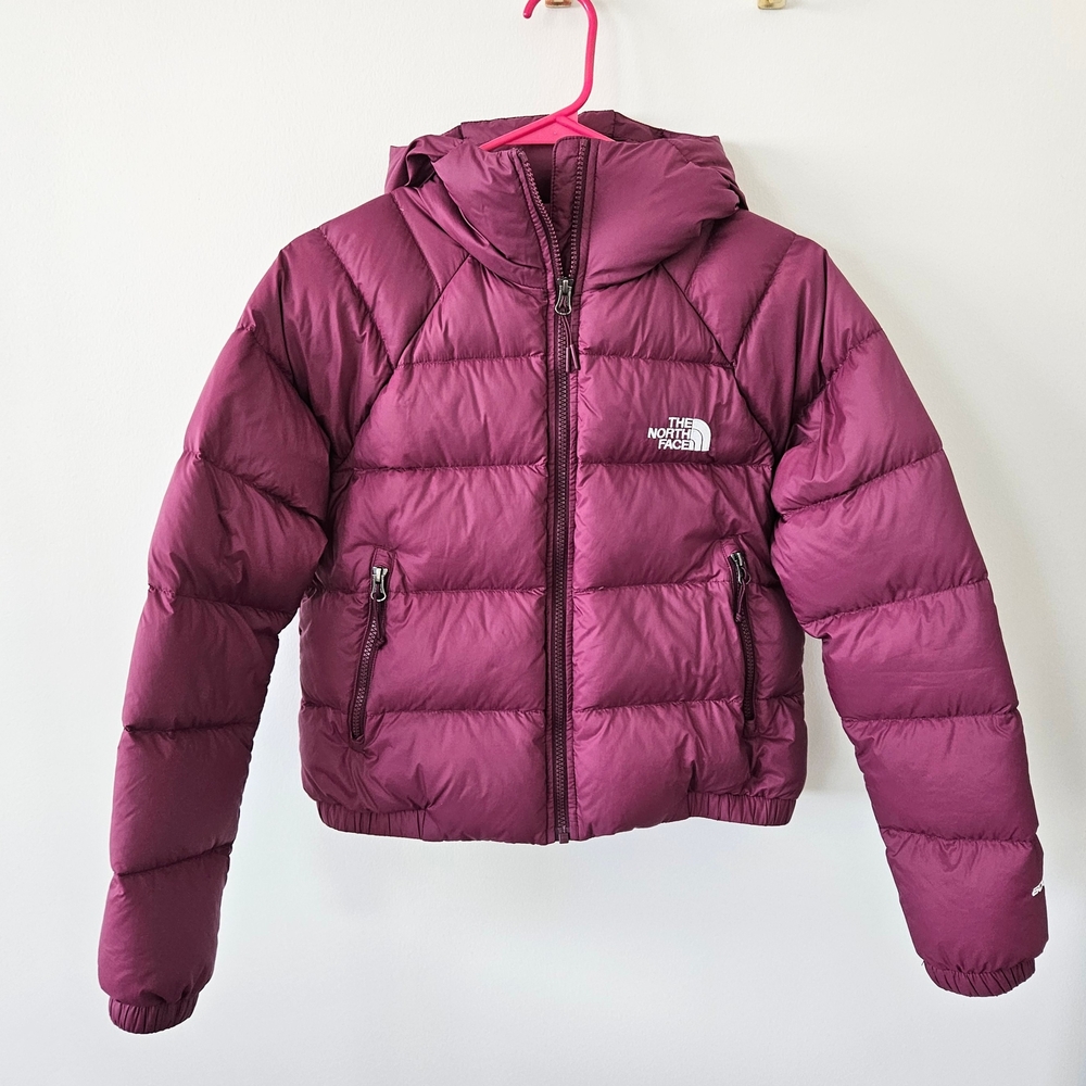 The North Face Hydrenalite Crop Down Puffer Jacket Hoodie 600 Fill Power Womens
